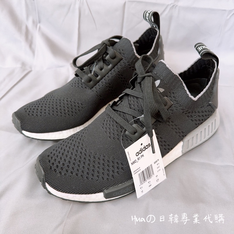 Huaの日韓代購🌟日本公司貨 🌟現貨實拍 Adidas NMD_R1 日本限定 黑灰 黑白 線編材質 EE5075