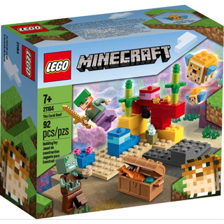 <積木總動員> LEGO 樂高 21164 Minecraft 珊瑚礁 外盒:14*12*6cm 92pcs