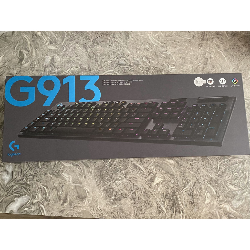 🚚現貨🚚 全新 Logitech G 羅技 G913 Lightspeed RGB 100% 無線機械式電競鍵盤 茶軸