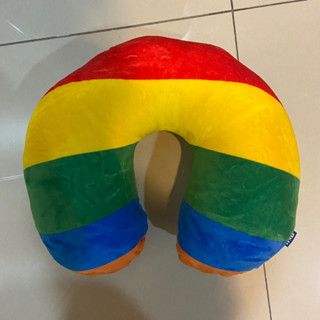 U型枕 護頸枕 彩色熊 彩虹