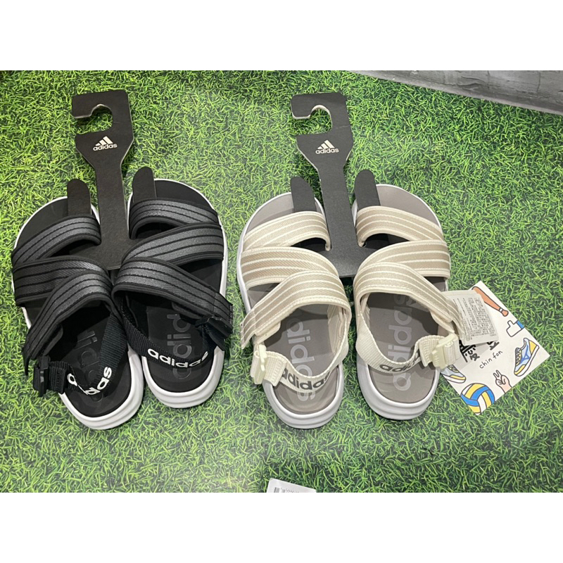 大灌體育👟 Adidas 90s Sandal EG5133 女 運動涼鞋 拖鞋 夏天 海邊 避震 舒適 愛迪達 米白