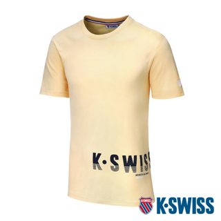 K-SWISS Logo Tee棉質吸排T恤-男-橙