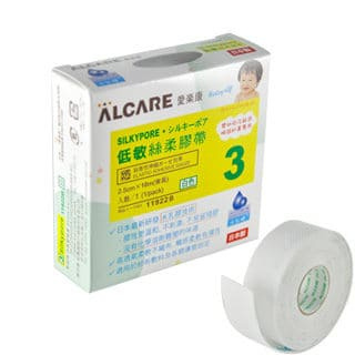 日本愛樂康ALCARE 低敏絲柔膠帶1吋1捲(2.5cm x 10m)(水乳膠專利)(日本製)