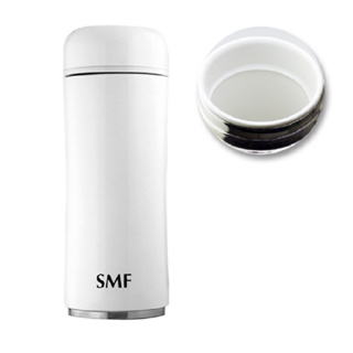 SMF骨瓷保溫杯 蘑菇款 350ml (雙色白)