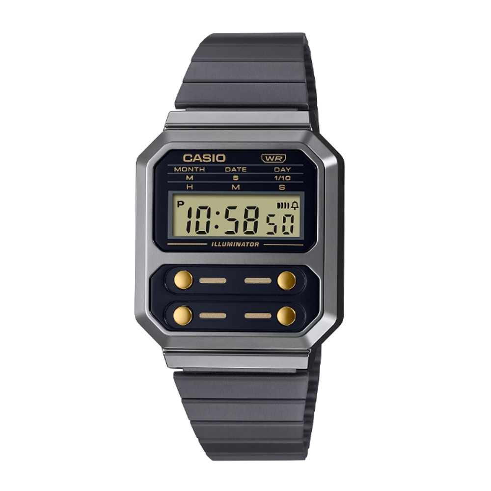【WANgT】CASIO 卡西歐 經典復古歷久不衰方型電子運動手錶 A100WEGG-1A2