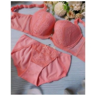 3色🎀 成套【華歌爾】深V 集中美型 性感蕾絲 包覆內衣85B，80B, 70C, 70E, 70D 內褲M 紅色 粉色
