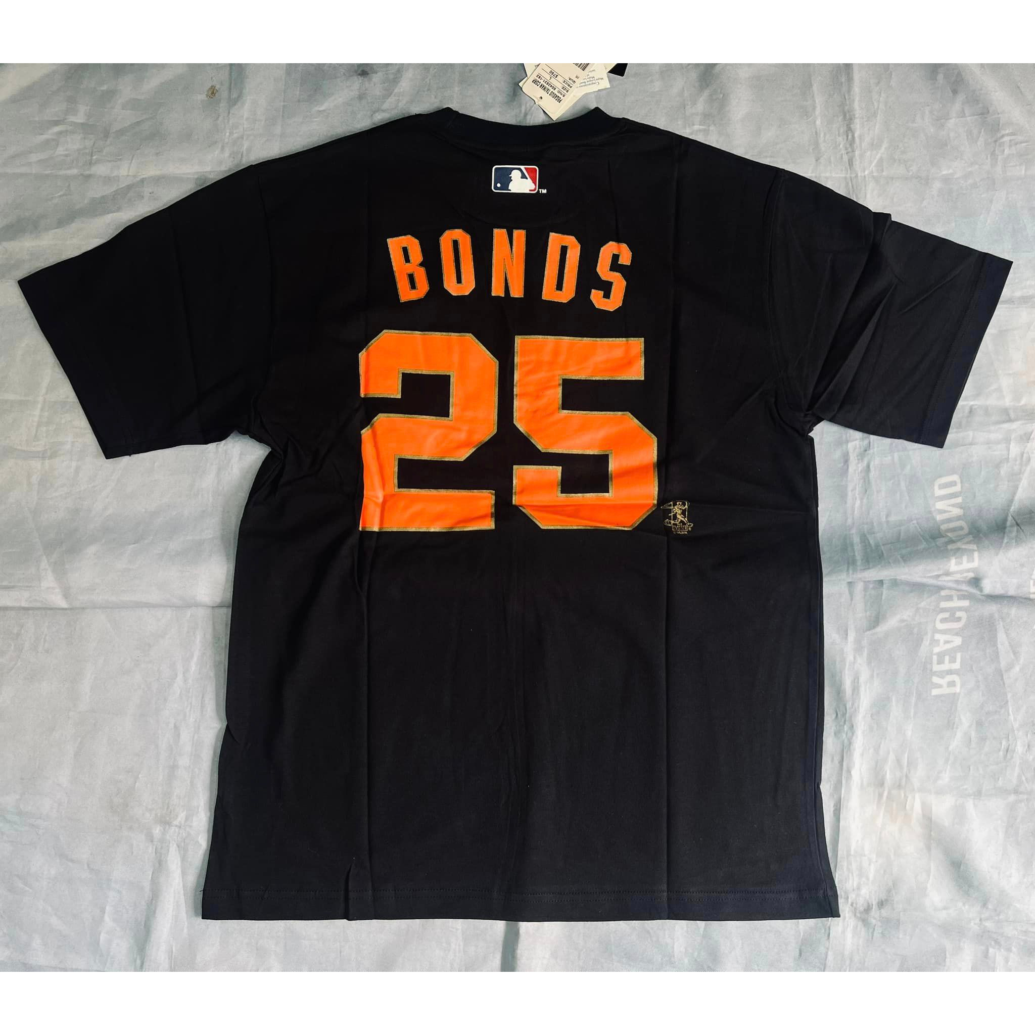 =好了啦要運動=MLB美職中華隊 短袖 排汗休閒衣巨人隊 BONDS 25號 5052005-0252 黑色