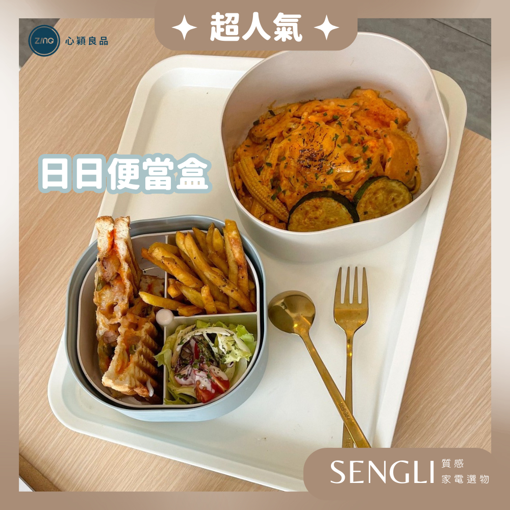 現貨免運✨公司貨✨【ZING心穎良品 日日便當盒 全配 簡配】可微波 蒸煮 耐酸鹼 台灣製造 便當 餐盒 保鮮盒