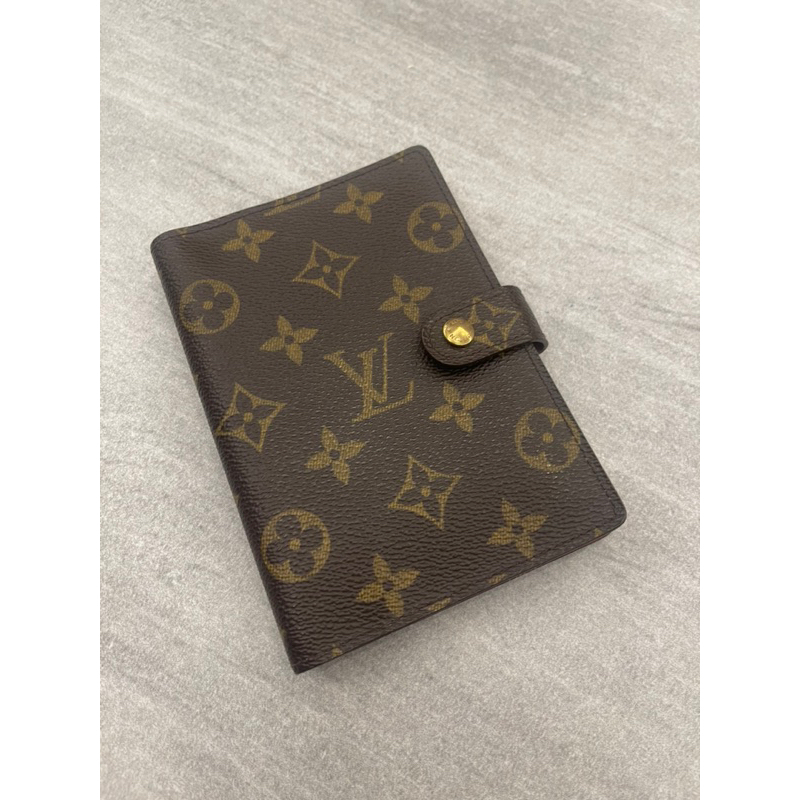 二手真品 LV Louis Vuitton R2005 monogram 記事本 Pm