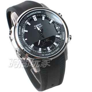 CASIO卡西歐 AMW-880-1A 原價3150 運動風格 指標數位 雙顯 防水手錶 橡膠錶帶 計時碼錶【時間玩家】