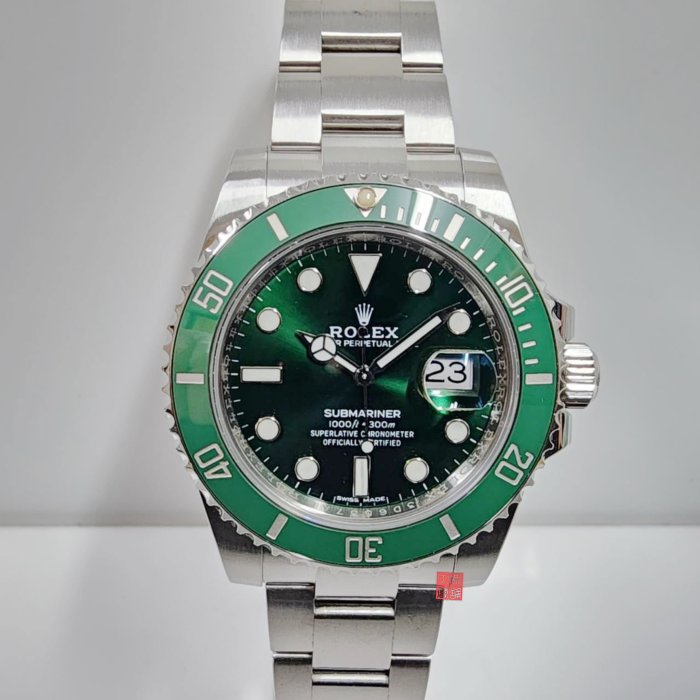 ROLEX勞力士 116610LV 現貨亮扣 綠水鬼潛航者 陶瓷框 2016年卡 大眾當舖 編號A565