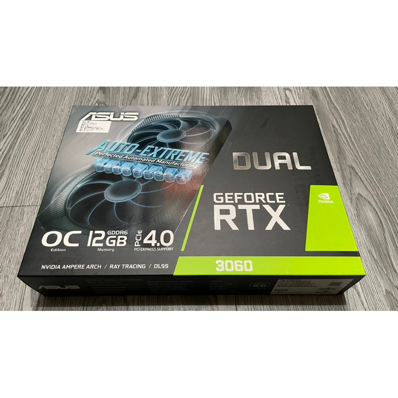 「二手」-顯示卡GPU-ASUS Dual GeForce RTX™ 3060 OC 超頻版 12GB GDDR6