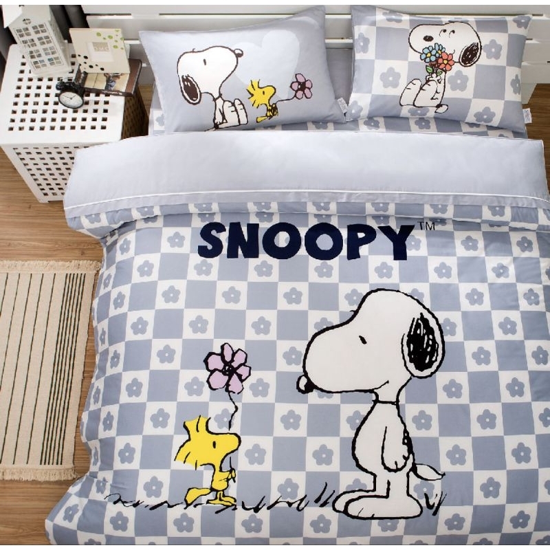 💖新品 SNOOPY史努比床包組 SN123陪你暖暖 美國棉 床包枕套 被套 台灣製 (原廠正品保證）