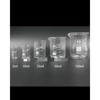 5ml/10ml/25ml/50ml/100ml/250ml/500ml玻璃燒杯 玻璃杯 玻璃量杯 實驗室燒杯