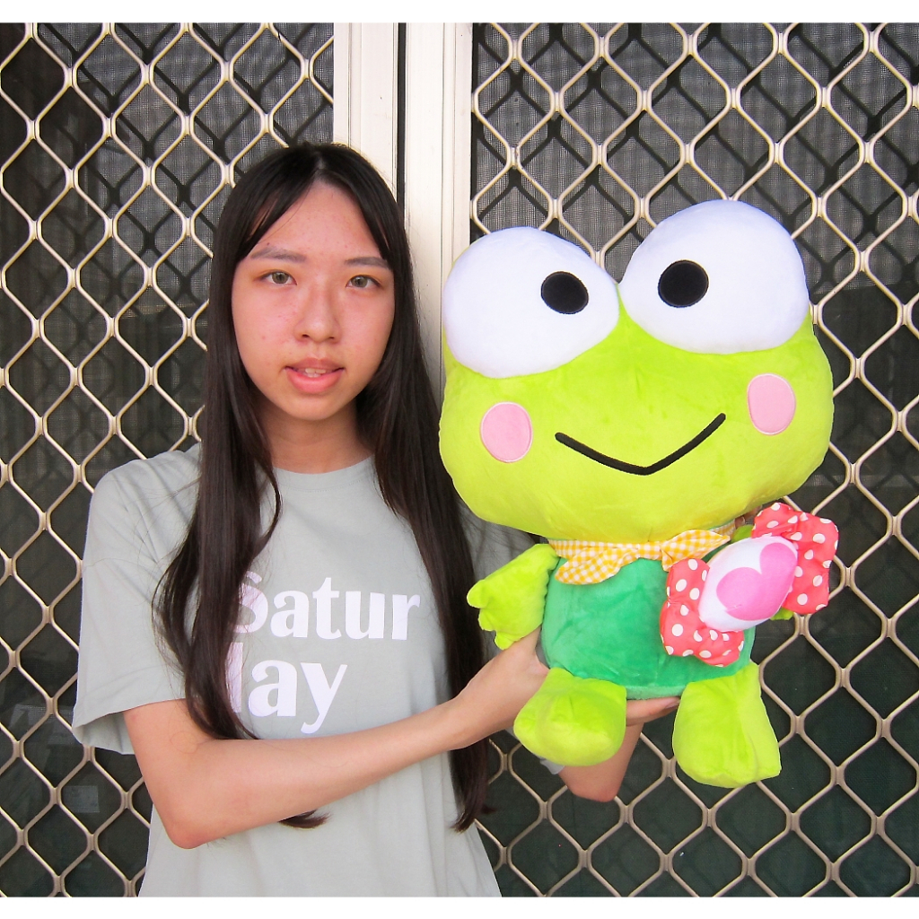 淘氣猴 大眼蛙 娃娃 正版三麗鷗淘氣猴玩偶~12~16吋-淘氣猴 大眼蛙~猴子玩偶~猴子大玩偶~生日/情人禮物~全省配送