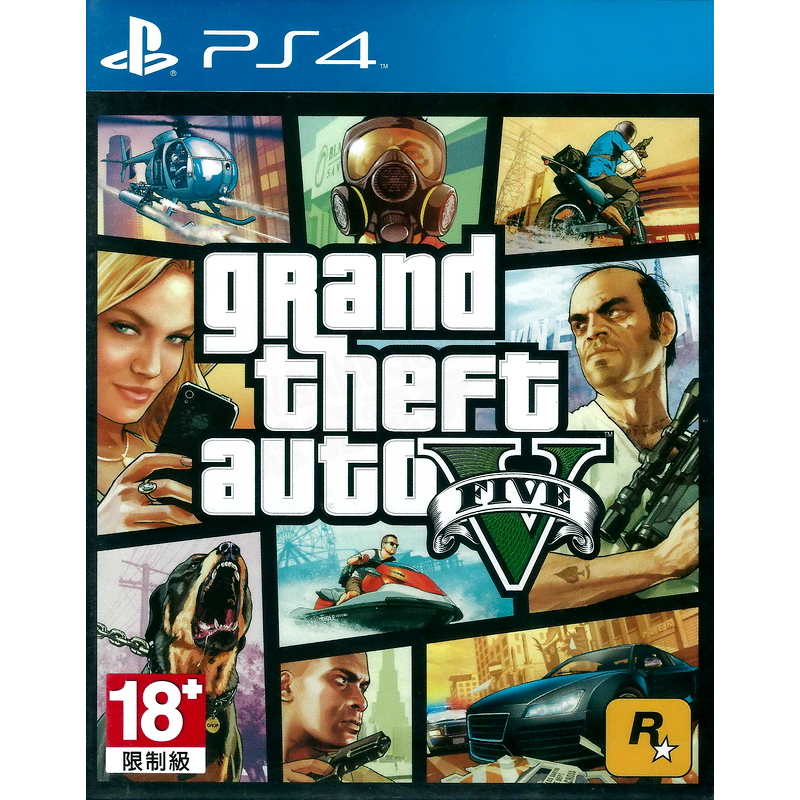 【二手遊戲】PS4 俠盜獵車手5 GRAND THEFT AUTO V 5 GTA5 中文版【台中恐龍電玩】