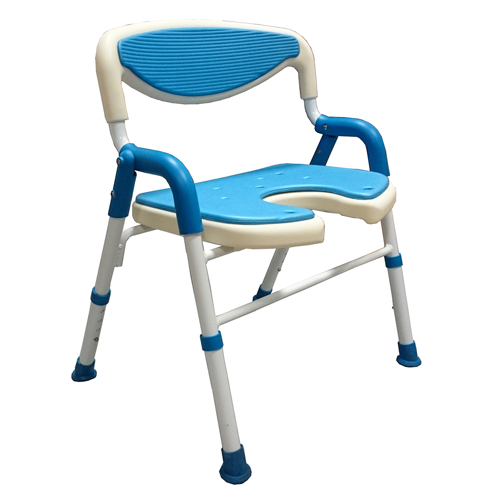 FZK 富士康 鋁合金洗澡椅 FZK-178 可收合 安全扶手 U型坐墊 沐浴椅 輔具 補助 鋁合金 折疊 免運配送