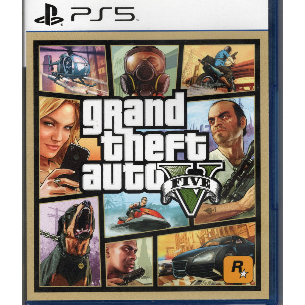 【艾達電玩】中古 PS5 俠盜獵車手5 GTA5  中文版