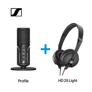 Sennheiser 森海塞爾 Profile USB麥克風+ HD 25 LIGHT 監聽耳機 直播錄音監聽組