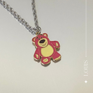 【LOUIS】✨免運現貨✨玩具總動員 熊抱哥 草莓熊 迪士尼 卡通 項鍊
