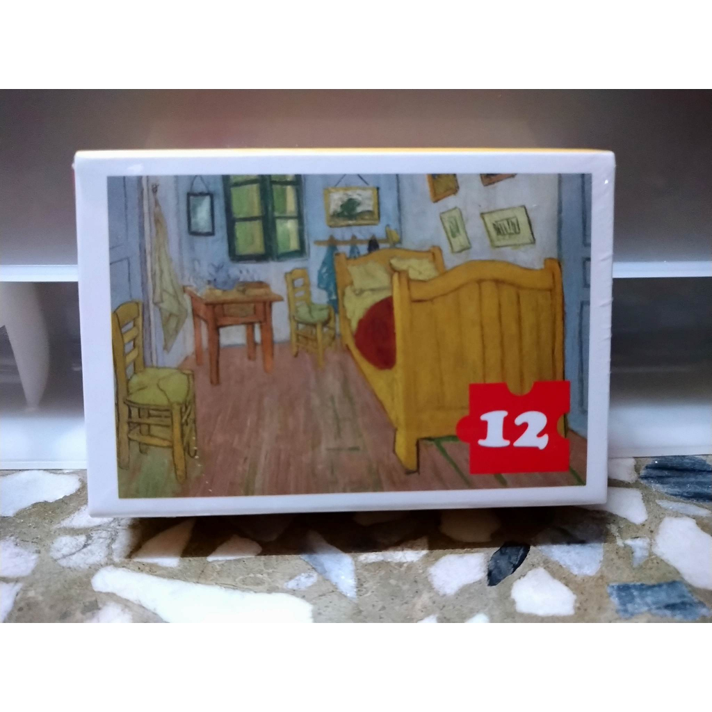 [全新] 梵谷 Vincent van Gogh 12片 迷你拼圖 在阿爾的臥室 Bedroom in Arles