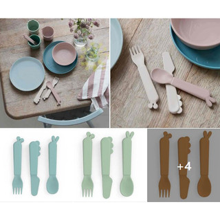 代購 丹麥 Done By Deer Cutlery Set Deer Friends 餐具三件組