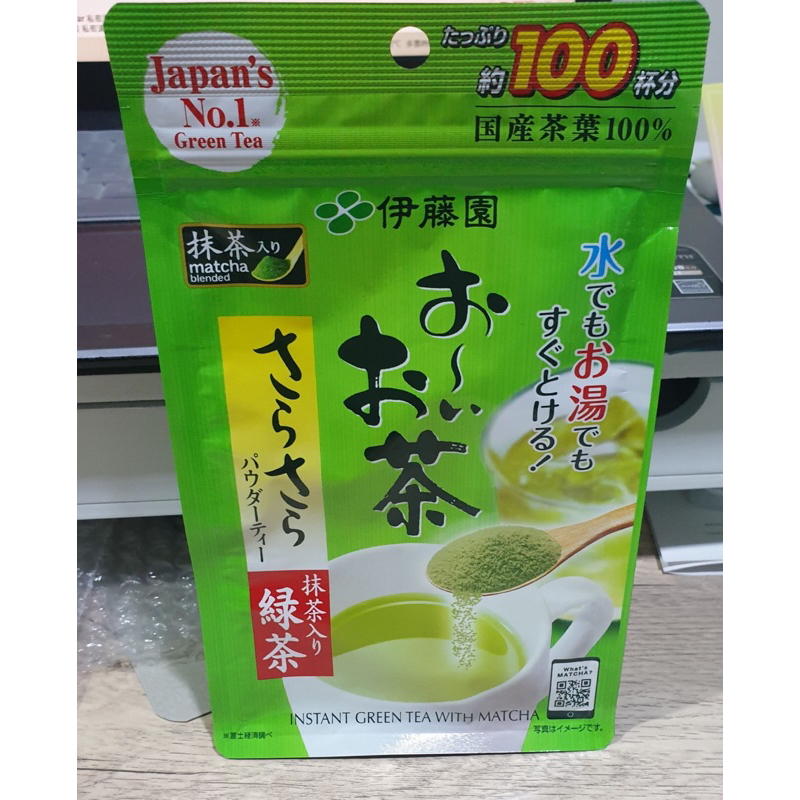 日本代購 伊藤園 綠茶粉 抹茶粉 80g 無糖