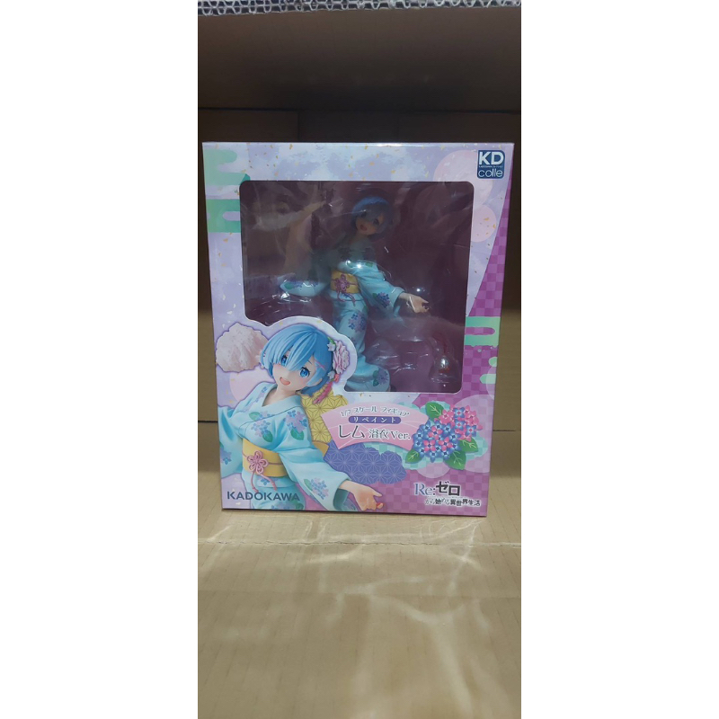 現貨 KADOKAWA 角川 Re:從零開始的異世界生活雷姆 浴衣 1/7 PVC 完成品  微盒損 新品未拆