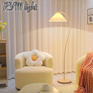【現貨免運】ins奶油風落地燈vintage法式復古110V客廳臥室床頭立式台燈網紅氛圍燈