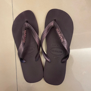 Havaianas purple flip flop sandals 39-40 紫色拖鞋涼鞋夾腳拖人字拖