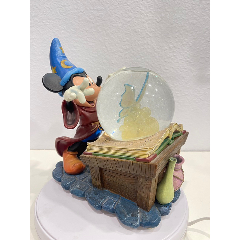 Winnie美國代購Disney 絕版魔法🪄米奇雕像 收藏雪球 水晶球