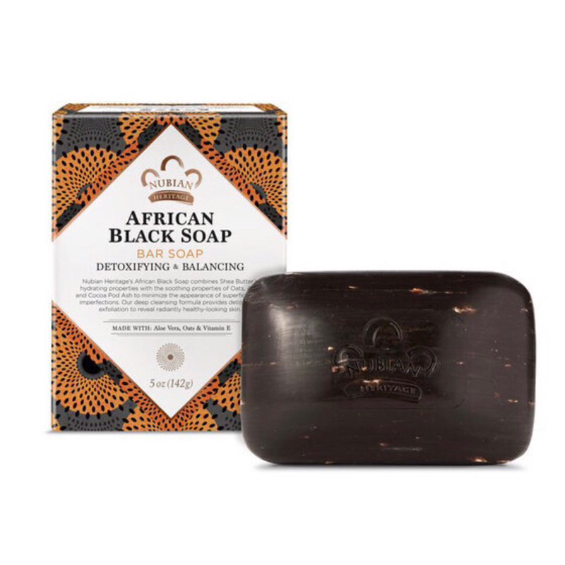 （少量現貨）美國超紅 非洲黑皂 溫和親膚 敏感適用 Nubian Heritage 142g