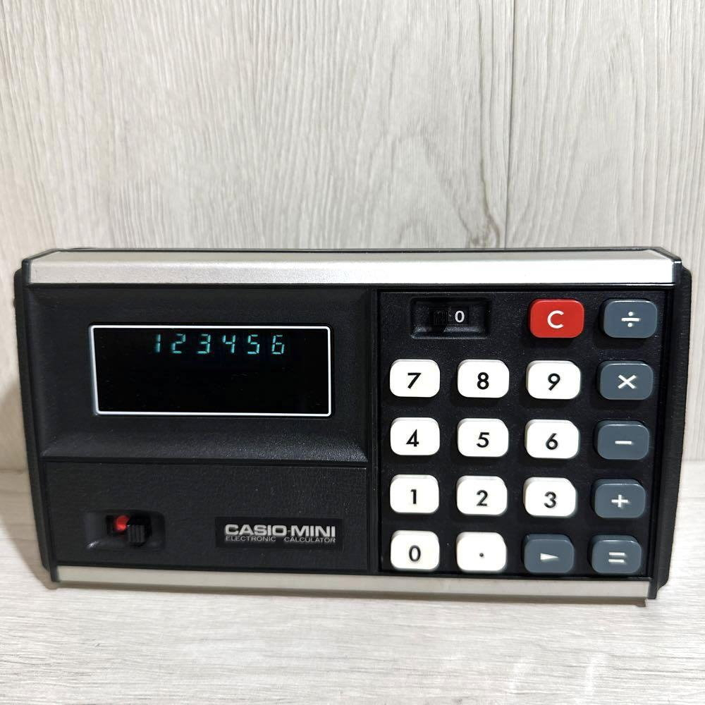 50年老物 日本製 CASIO MINI CM-602 1973年發售 螢光管 計算機 絕版品 早期 古董機 昭和 老物