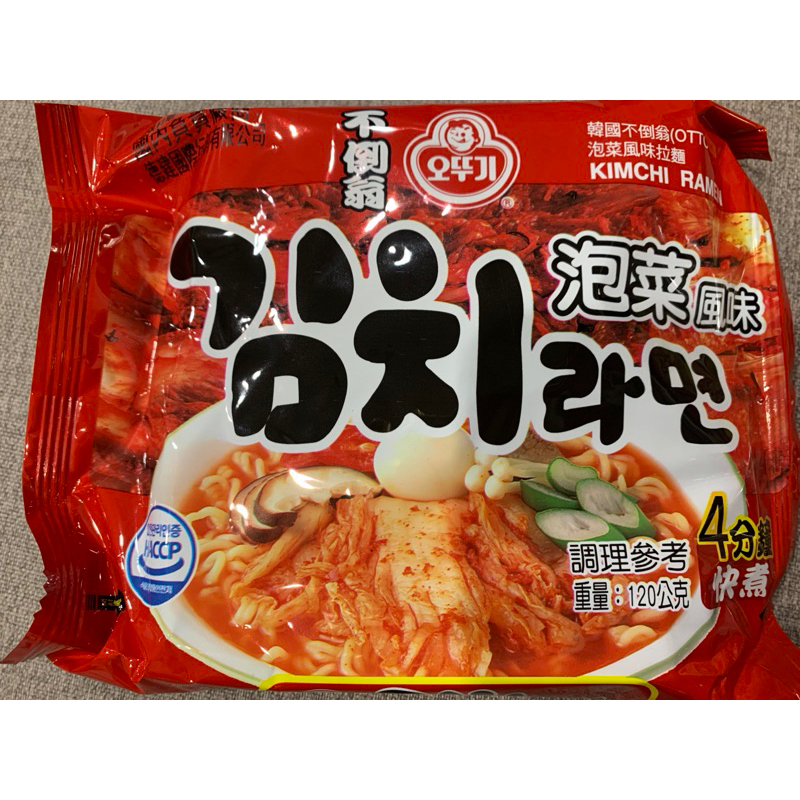 韓國 OTTOGI不倒翁泡菜風味拉麵 120g