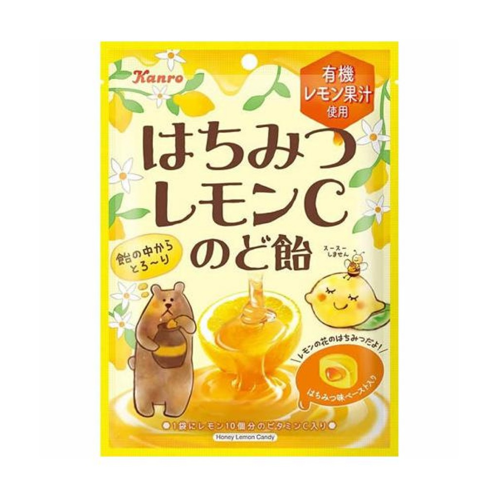 【三歲選物】日本製Kanro蜂蜜檸檬C潤喉糖75g
