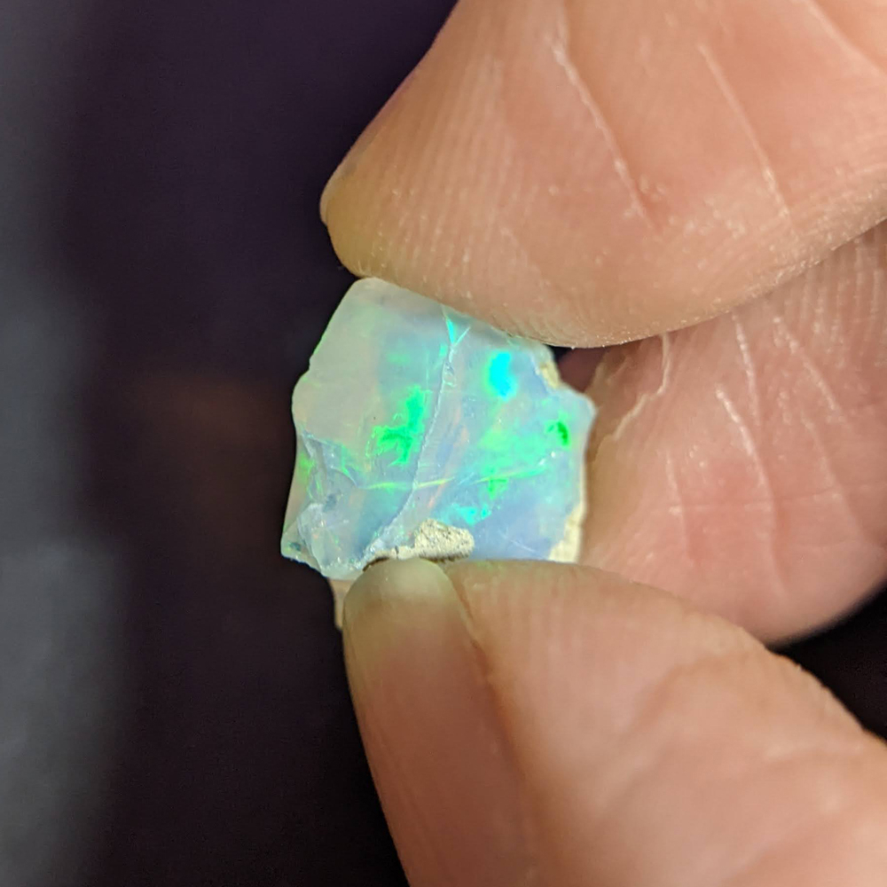 Opal 蛋白石 衣索比亞 澳寶 歐泊 10月誕生石 原石 原礦 礦標 礦石 礦物 金工 寶石-230653