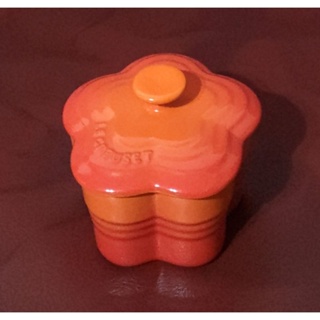 LE CREUSET ［花型烤盤 火焰橘 200ml］ 法國 Flower Orange 造型烤盤