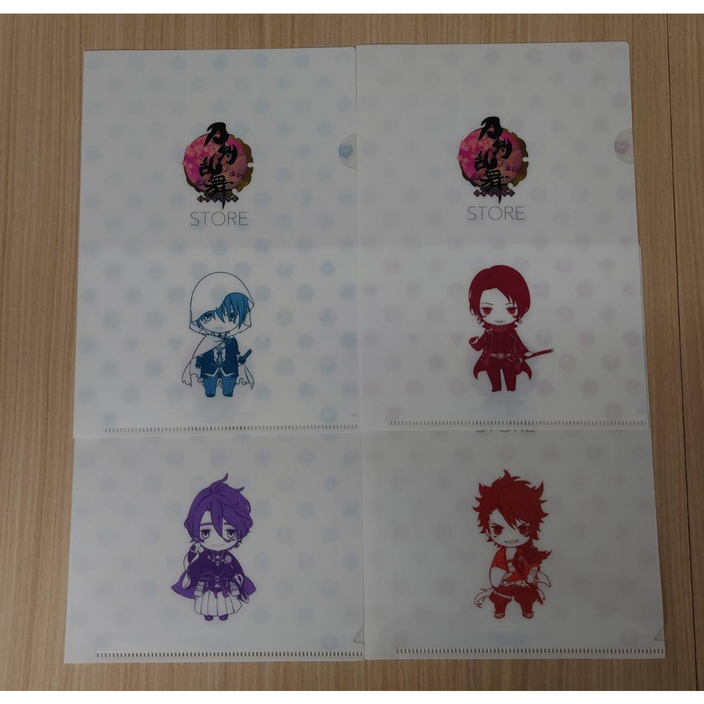 刀劍亂舞 日版 STORE 特典 資料夾 山姥切國廣 加州清光 歌仙兼定 陸奧守吉行