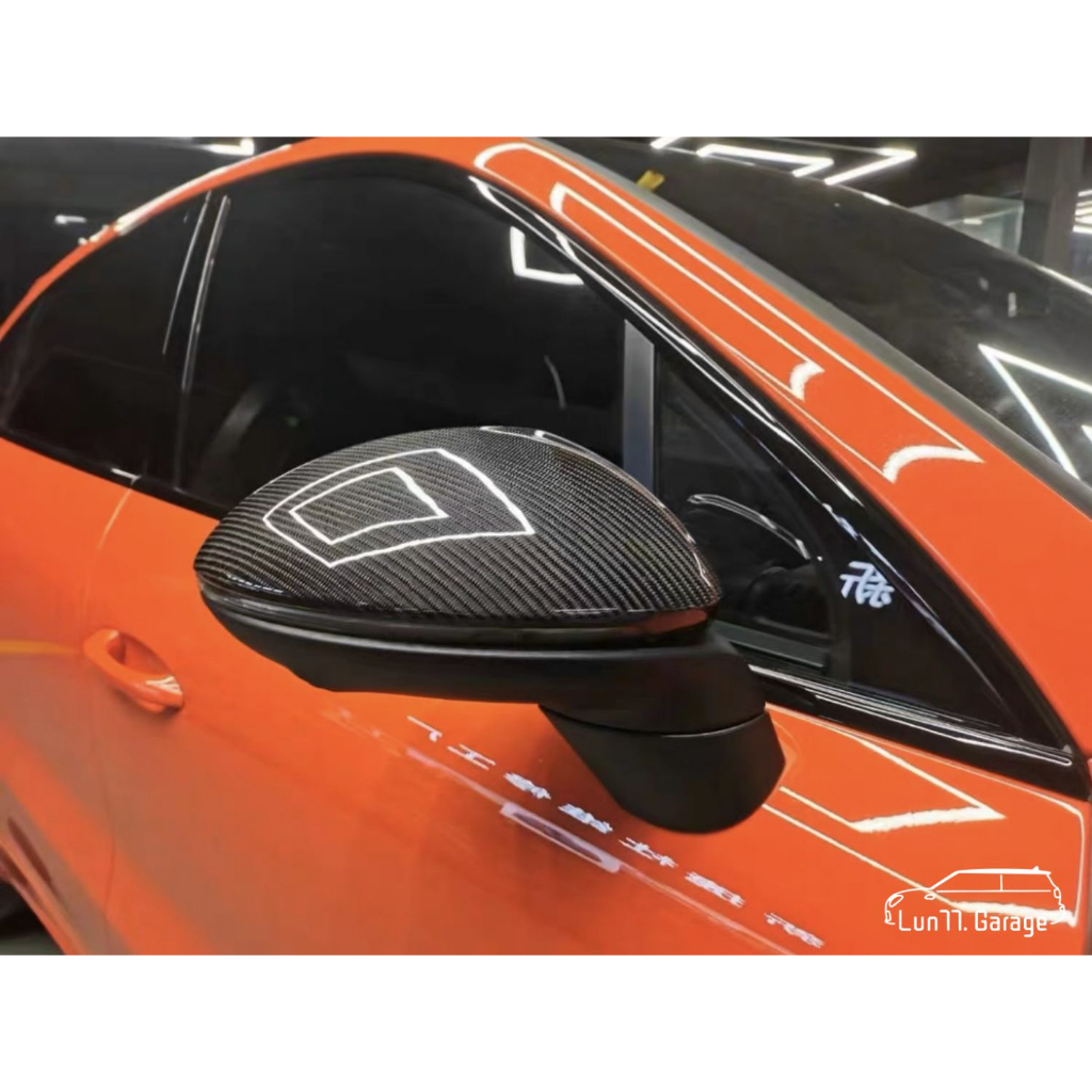 Lun77. - Porsche Cayenne Coupe 乾式碳纖維 後視鏡殼 熱壓卡夢 替換型 改裝 保時捷 副廠