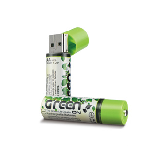 【GREENON】USB充電鎳氫環保電池(AA/3號)-2入