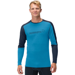 [全新正品] Norrona Falketind 老人頭 Equaliser Merino 長袖透氣 羊毛混紡排汗衣(L