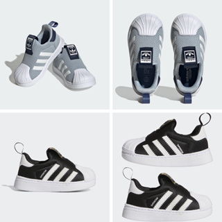 adidas originals愛迪達三葉草童鞋SUPERSTAR 360運動休閒鞋GX3233 IF5914黑色 灰色
