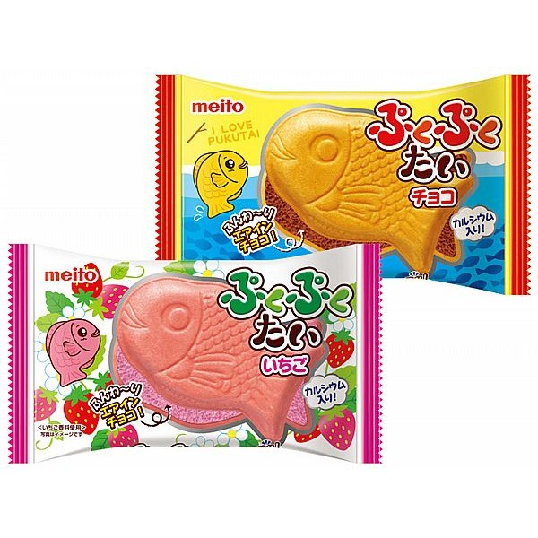 meito 名糖 鯛魚燒巧克力／草莓餅(16.5g) 款式可選【小三美日】DS014533