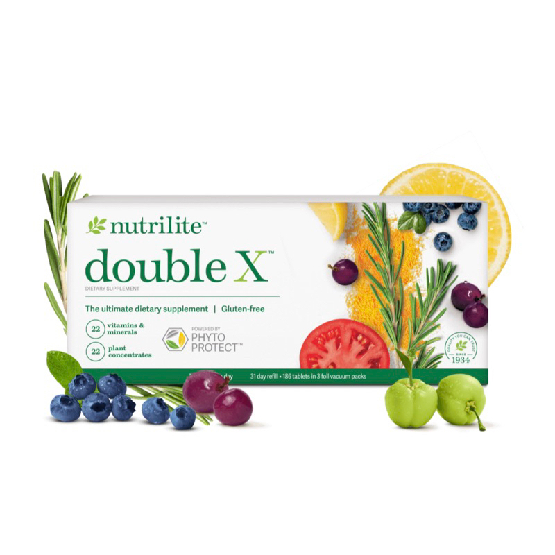 現貨‼️全新包裝🇺🇸Amway 安麗 紐崔萊 DOUBLE X 補充包 蔬果綜合營養片 綜合維他命 礦物質 蔬果精華