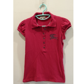 ❤️已售出❤️046 BURBERRY LONDON桃紅色泡泡袖POLP衫$149
