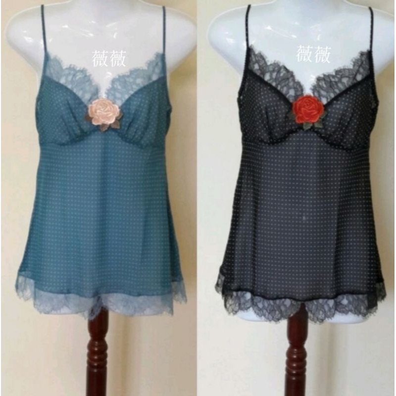 2色【華歌爾】日本製💖PARFAGE 深V性感 精緻襯衣 M，L 原價3080 專櫃進口睡衣