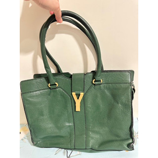 正版 YSL Cabas Chyc包 手提包（綠色）