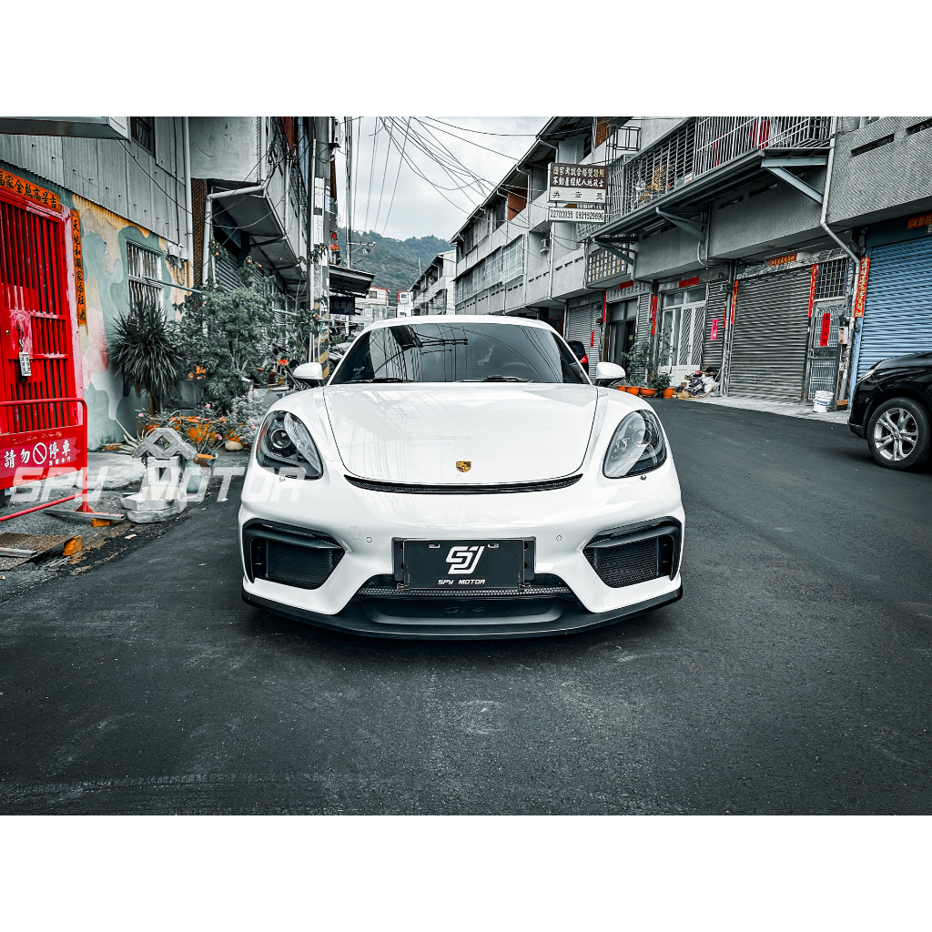 【SPY MOTOR】Porsche 718 cayman boxster GT4樣式前保桿 PP材質