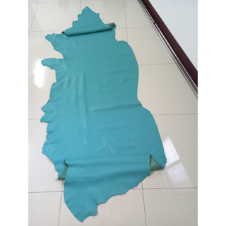 ***騏皮創意手工皮料工作室***tiffany藍綠荔枝紋牛皮皮料 /手工DIY/皮革/皮料 SJ-103大皮出清