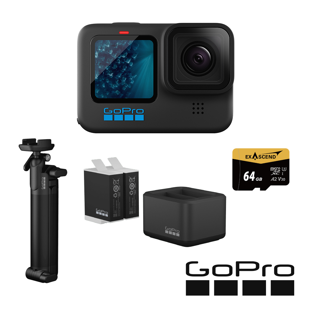 【GoPro】HERO 11 Black 三向自拍套組 CHDHX-111-RW 正成公司貨